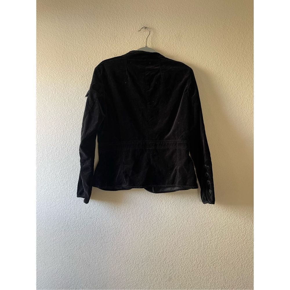 Sundance women’s black velour button front jacket size 14 - Picture 2 of 4